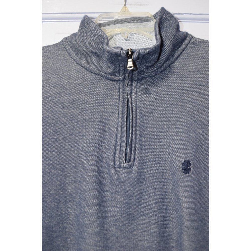 Izod Saltwater 1/4 zip blue pullover size XL - Picture 3 of 4